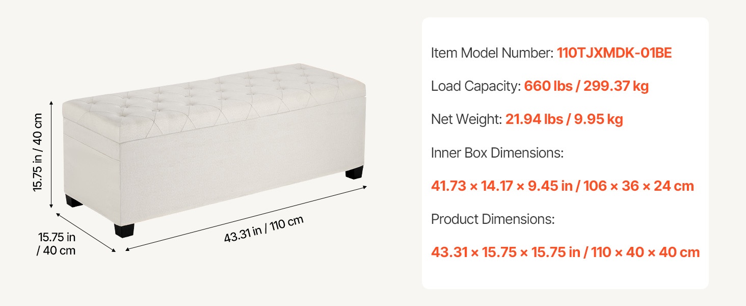 Säilytysrahin mitat ja sisätilat