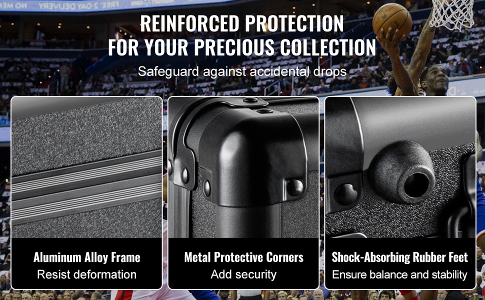 Alumiininen runko ja vahvistetut kulmat