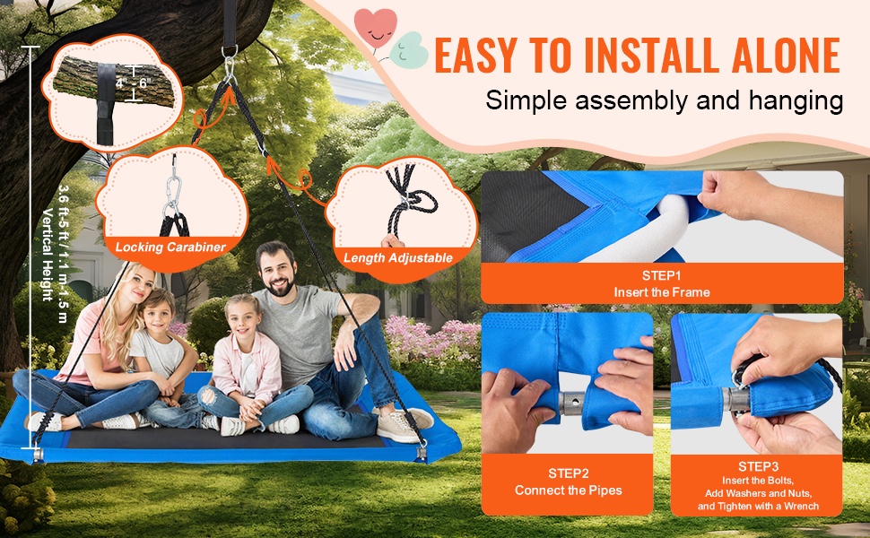 Puukeinun helppo asennus