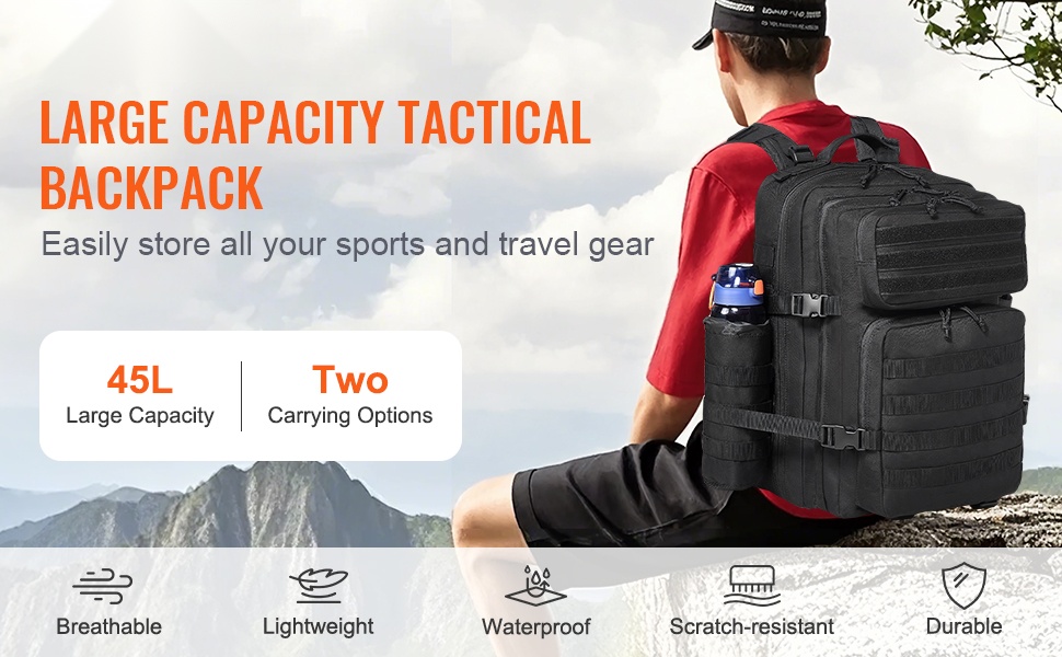 Taktinen reppu 25L, yleisnäkymä