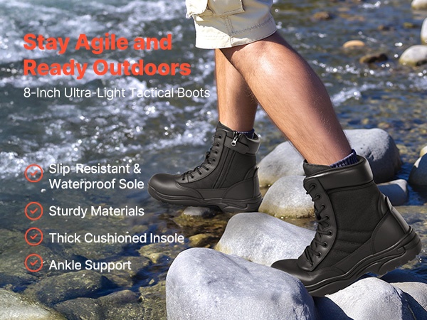 Taktiset saappaat yksityiskohta