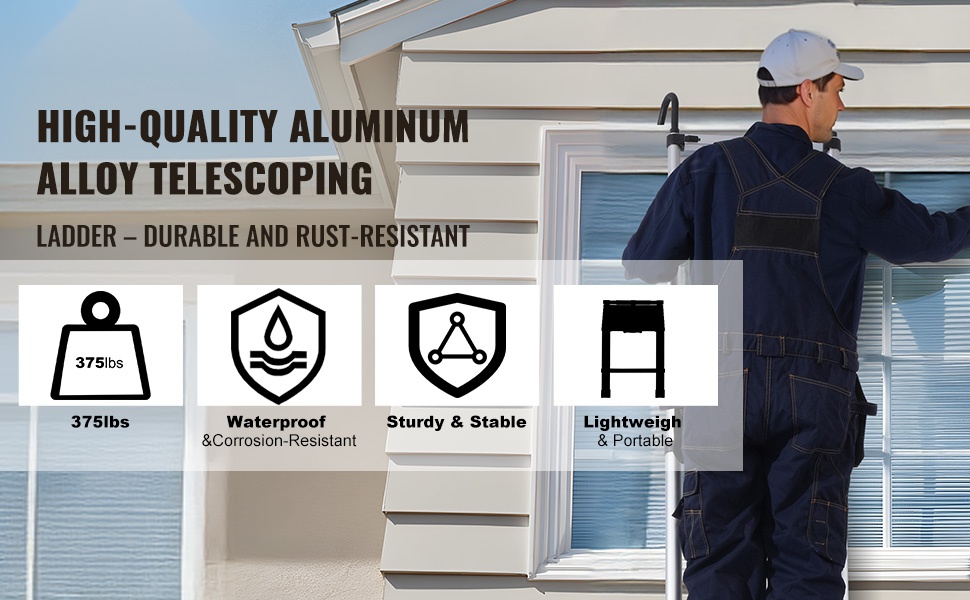 Teleskooppitikkaat alumiinirungolla