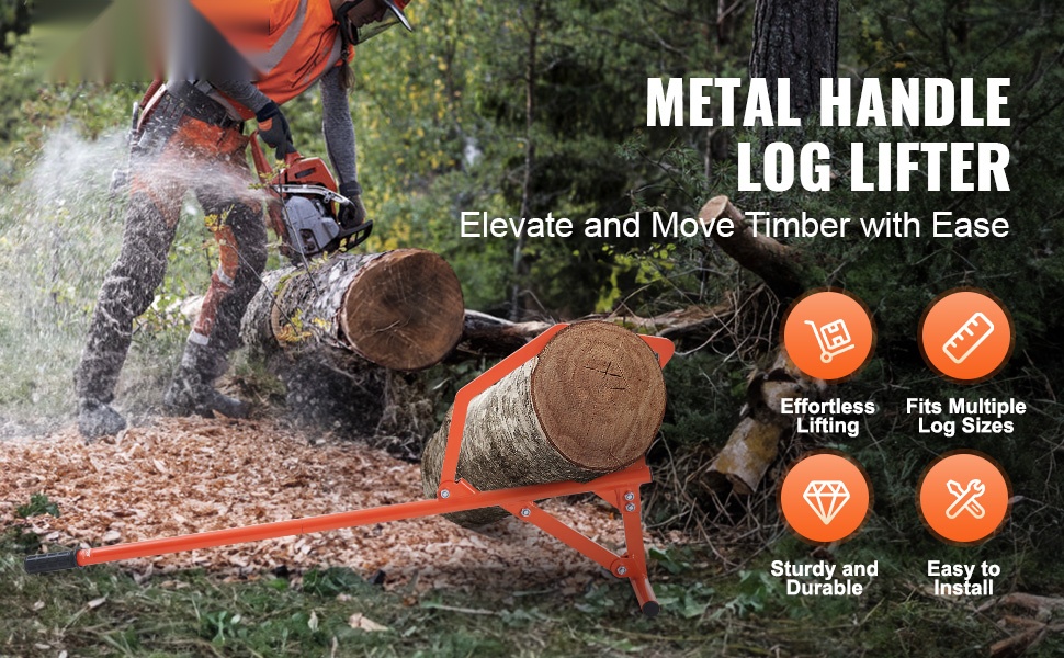 Timberjack-puunnostin pitkäkahvaisena