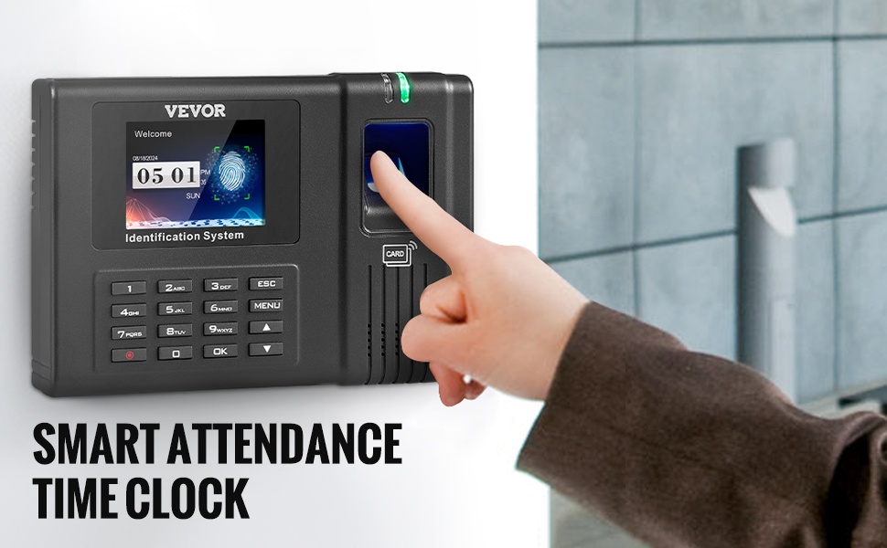 Työajanseurantalaite kolme leimaustapaa