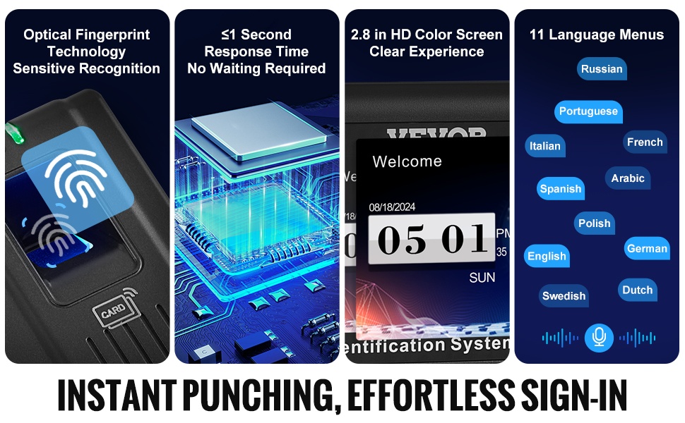 Nopea tunnistus ja värinäyttö