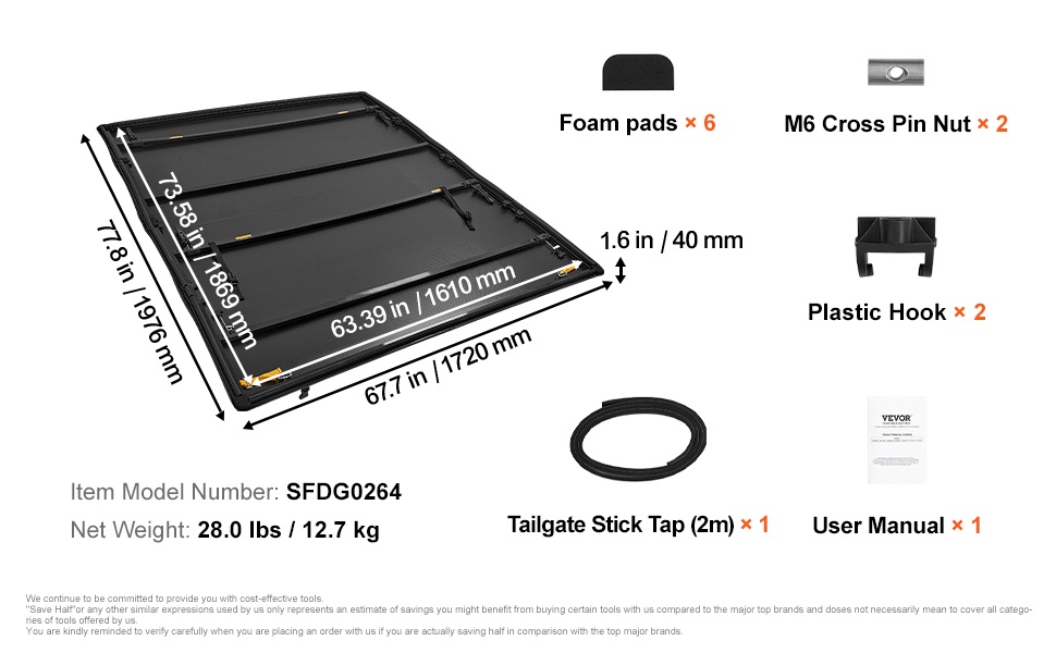 Yleiskuva lavapeitteestä ajoneuvon päällä