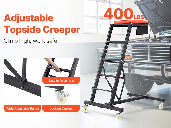 Huoltotaso käytössä moottoritilan yläpuolella