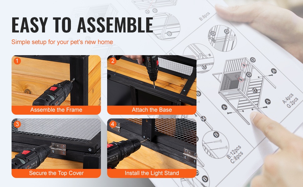 Esiporatut osat helppoon kokoamiseen