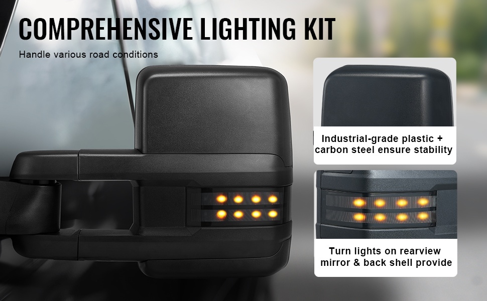 Suuntavalolla varustettu vetokoukun peili