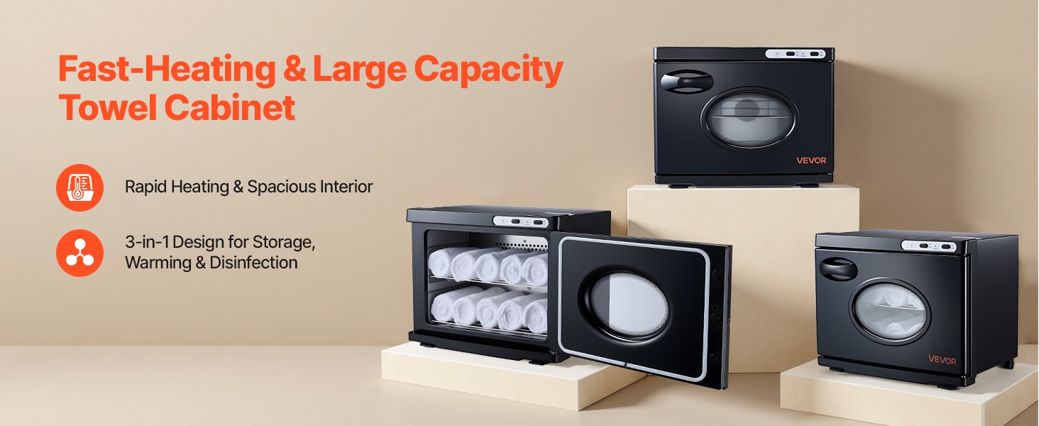 Kuumapyyhekaappi höyrydesinfioinnilla