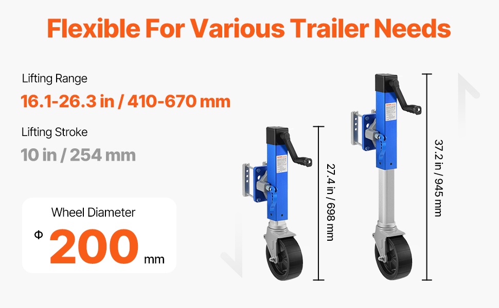 Asennustarvikkeet perävaunun tunkille