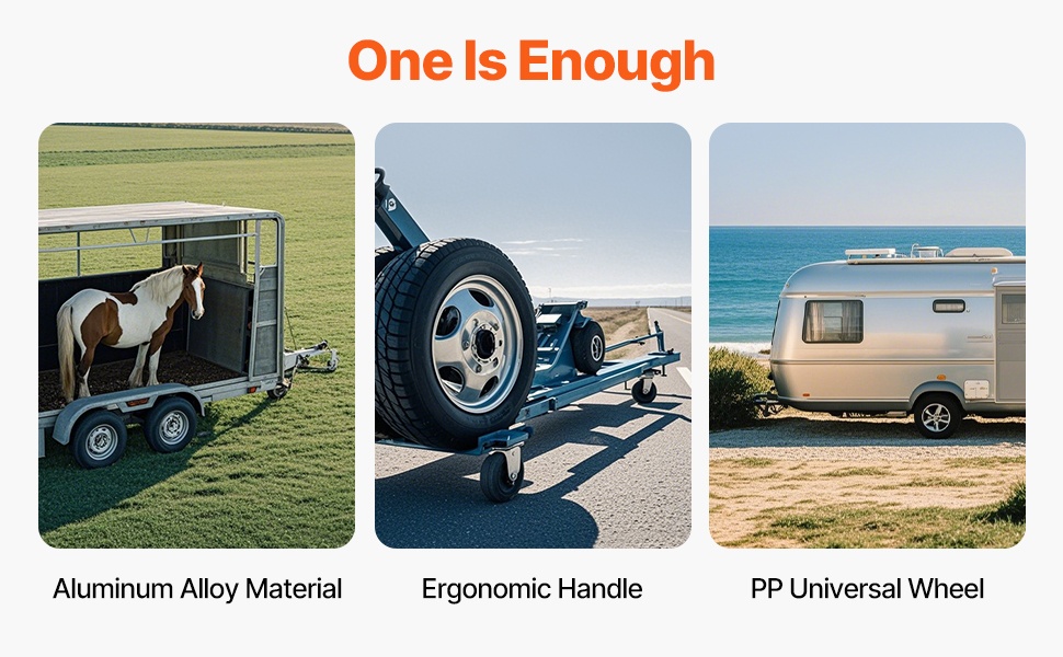 Perävaunun tunkki eri perävaunuille