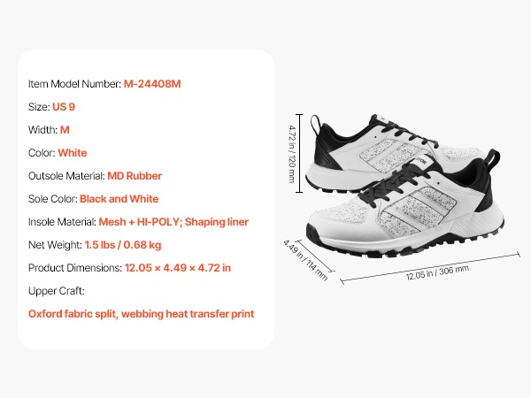 Treenikenkien taka- ja sivunäkymä