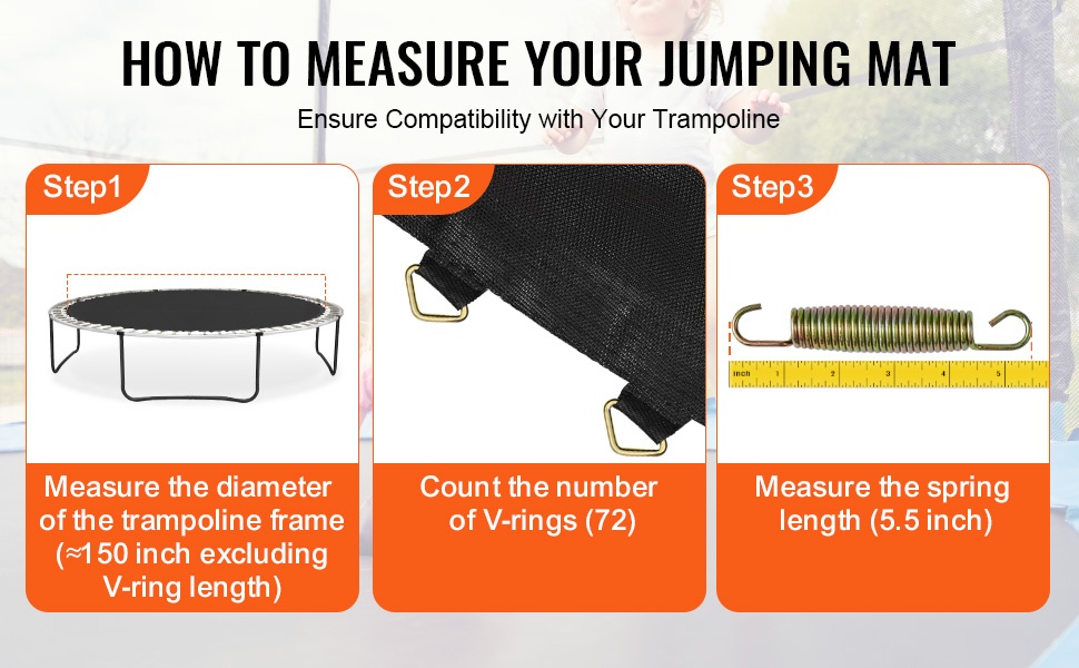 Mittaohje trampoliinin hyppymatolle