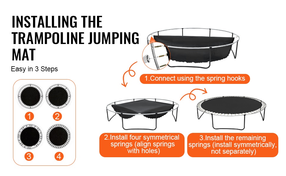 Hyppymaton asennus trampoliiniin