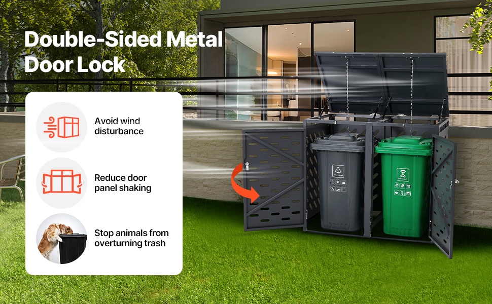 Lukittavat ovet ja kansi