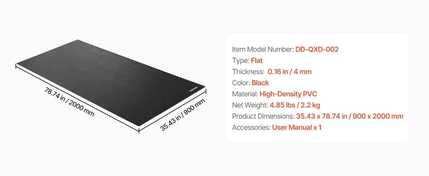 Korkeatiheyksinen PVC-suojamatto