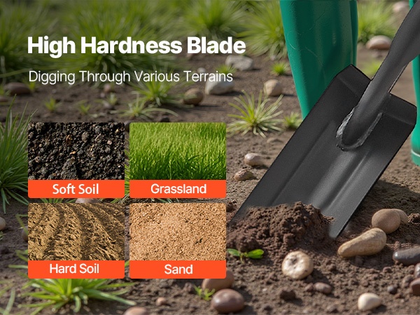 Lapio erilaisille materiaaleille, kuten maalle ja kivelle