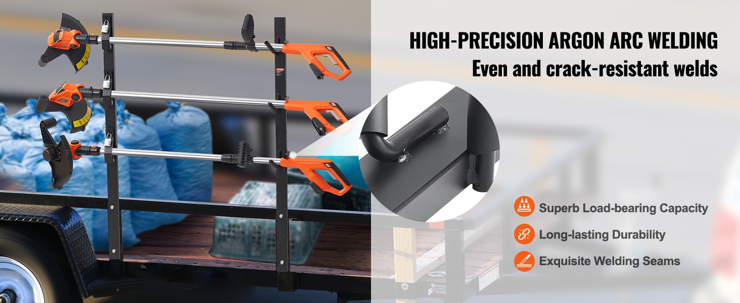 Argonkaarihitsattu liitos trimmeritelineessä