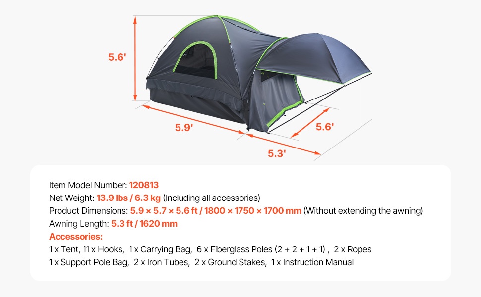 Lava-autoteltta säilytyslaukussa