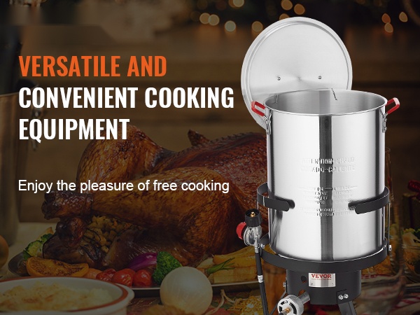 Alumiininen 30-quart kattila korilla ulkokäyttöön