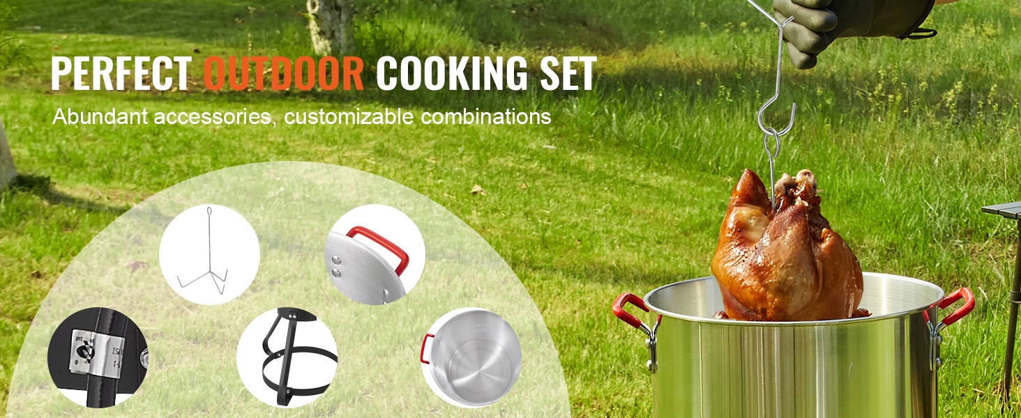 Kalkkunakeittimen turvallisuutta parantavat yksityiskohdat