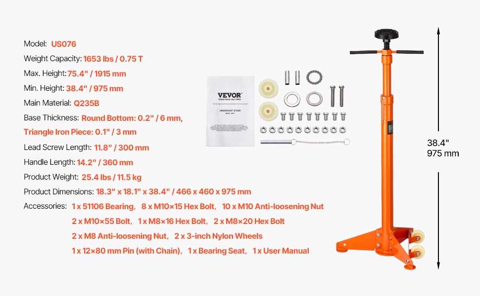 Nostimen tukiteline, pohjarakenne