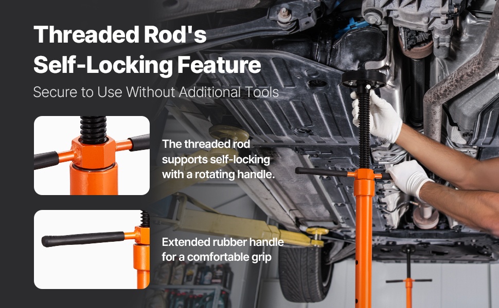 Nostimen tukiteline, lukitus ja kahva