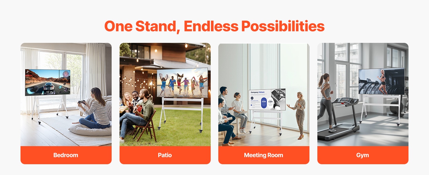 Kompakti TV-teline pieniin tiloihin