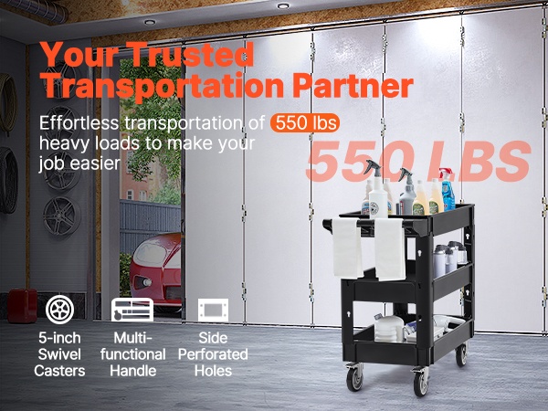 Apukärry sivulta kuvattuna