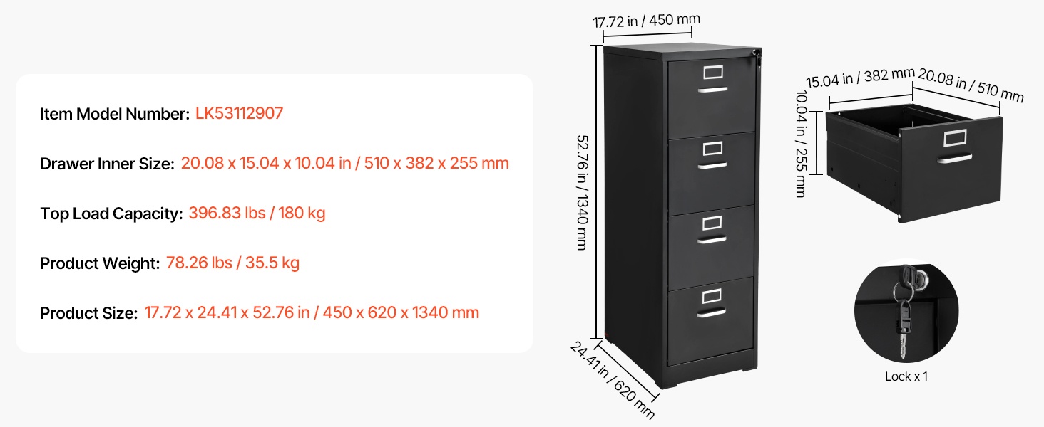 Kaapin mittasuhteet ja mitat