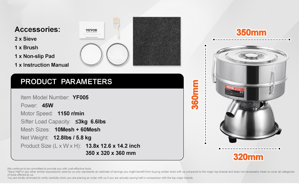 Sähköinen väriseula jalustan ja pyörien kanssa