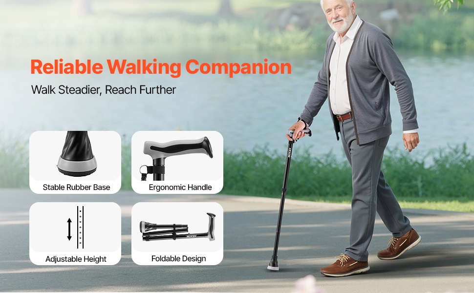 Taittuva kävelykeppi, yleiskuva