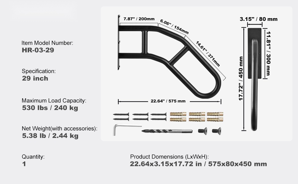 Portaiden kaide ulkokäyttöön