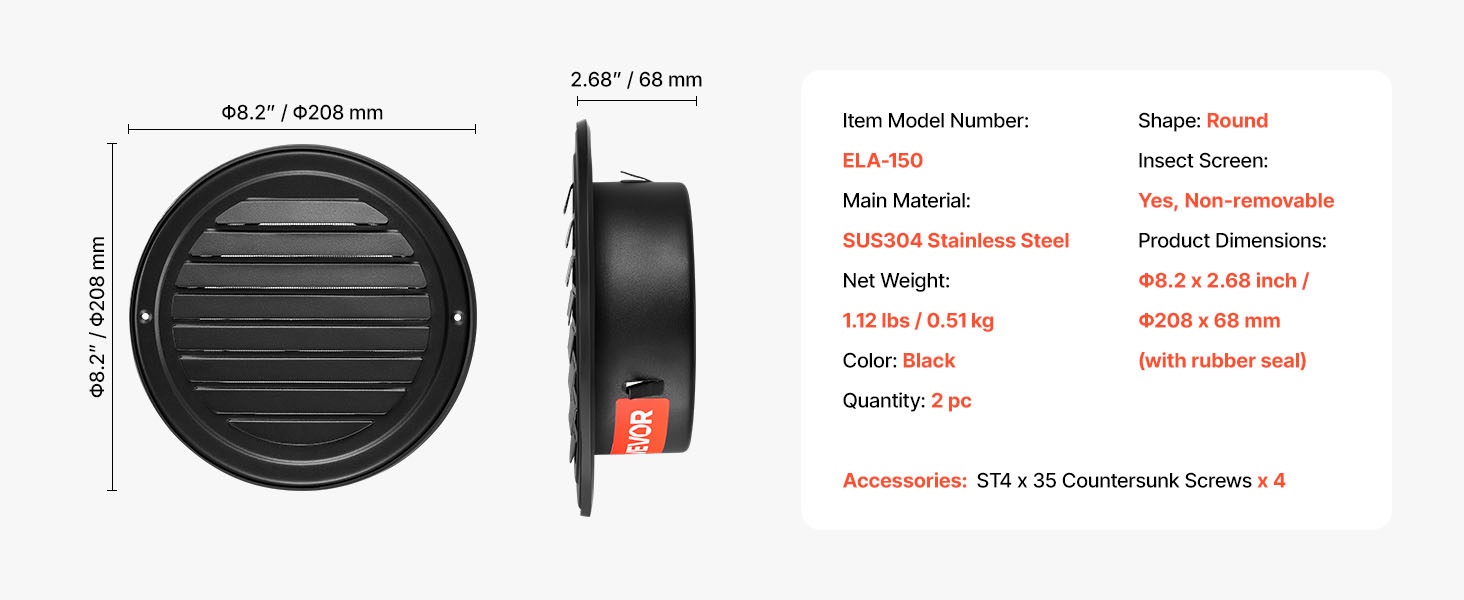 Seinäventtiilin ulkonäkö