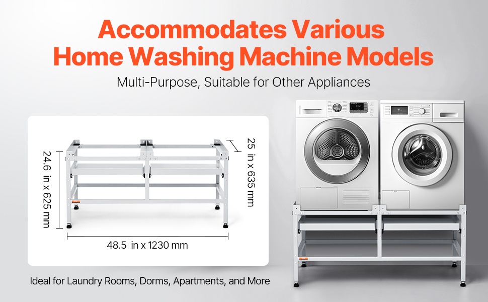 Tärinää vähentävä pesukoneen alusta