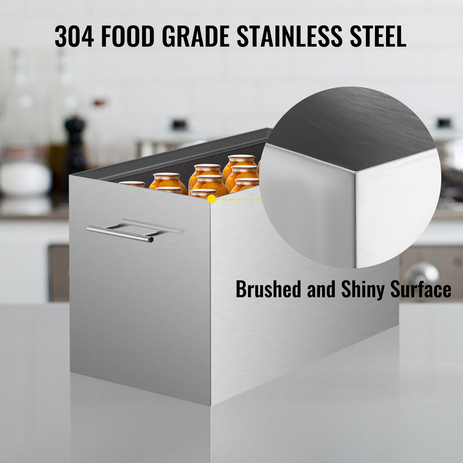 Harjattu ja kiiltävä pinta