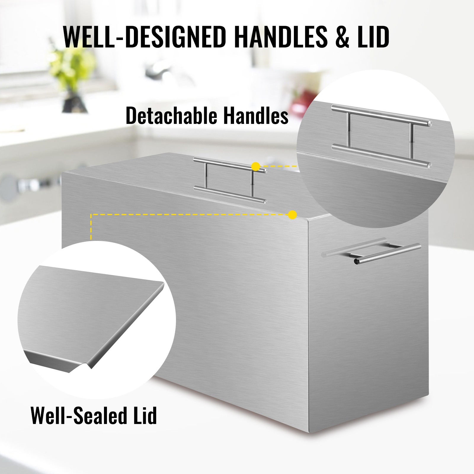 Hyvin suunnitellut kahvat ja kansi