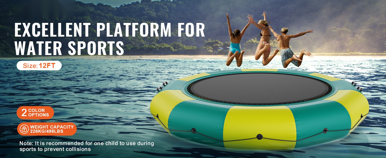 Vesitrampoliini vedessä