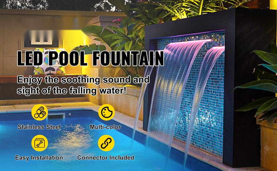 Ruostumattomasta teräksestä valmistettu allassuihkulähde