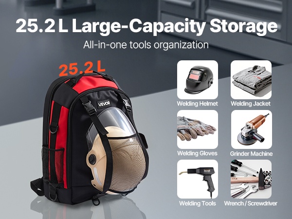 Repun sisätila ja taskut