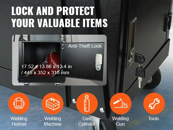 Hitsausvaunun kaappi mobiilinäkymä