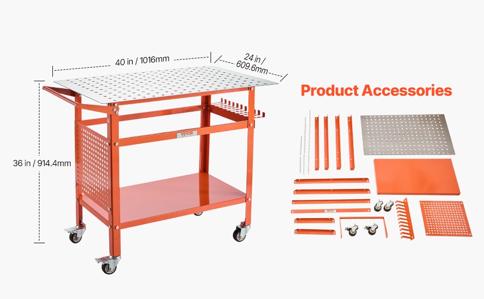 Hitsauspöydän kokonaisnäkymä