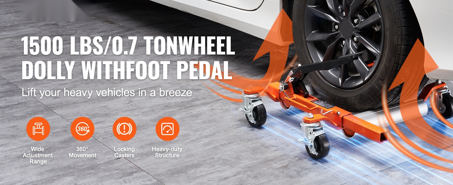 Auton rengasdolly, näkymä käytössä