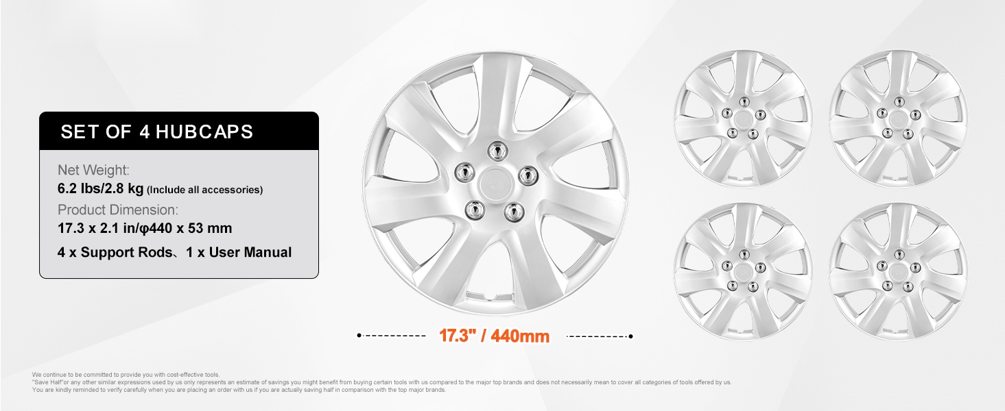 Pyörän vanteen suojukset asennettuna