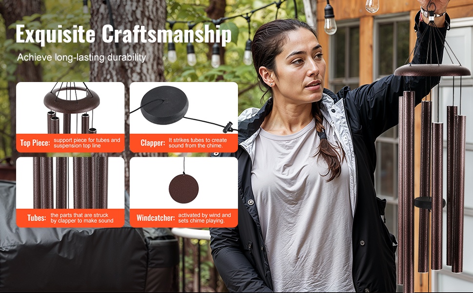 Tuulikellojen kestävä rakenne