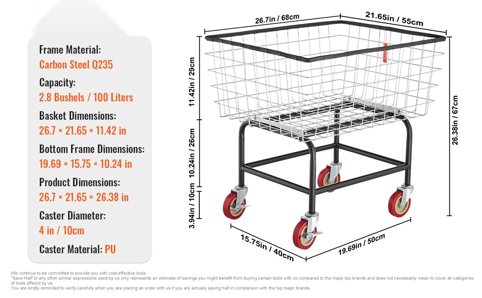 Pyykkivaunun kokonaisnäkymä