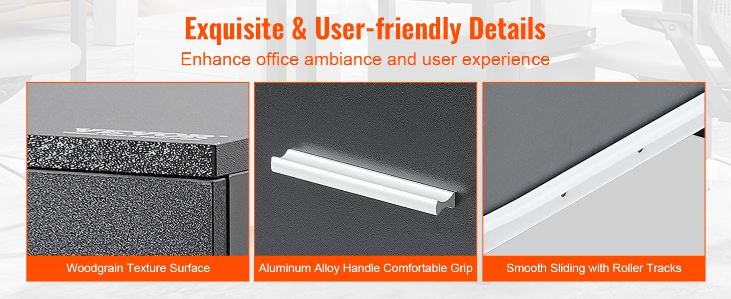 Tyylikkäät yksityiskohdat toimistokaapissa