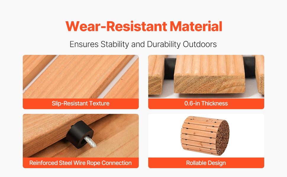 Kestävä puinen puutarhapolku