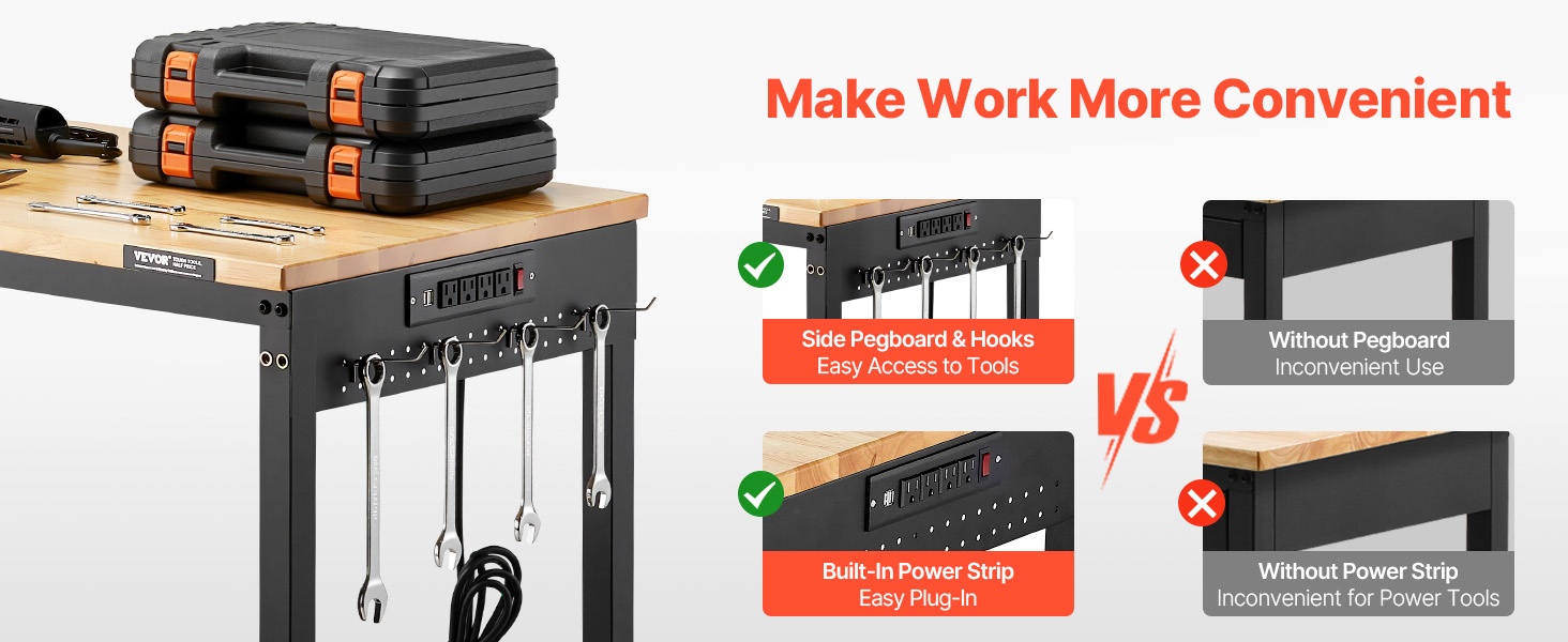 Sivupaneeli ja koukut työkaluille
